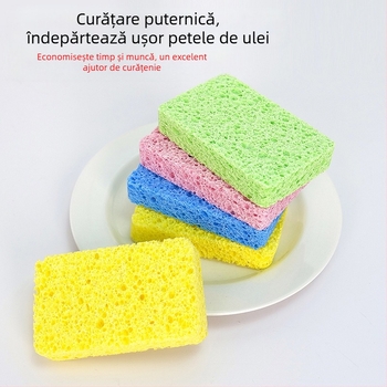 Burete de spălat transfrontalier pentru celuloză de lemn, curățare magică, spălare, îngroșată din bumbac, burete absorbant, spălare, cârpă de curățare