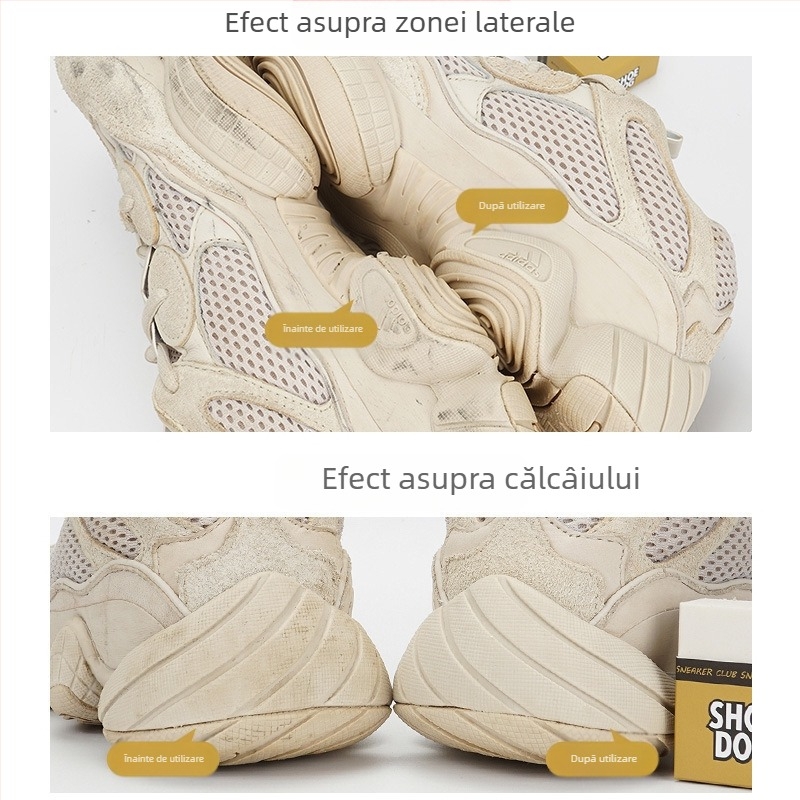 Radieră din piele întoarsă pentru pantofi, pantofi din cauciuc brut, curățare de artefacte, adidași din piele întoarsă, pantofi albi, decontaminare, curățare chimică, radieră