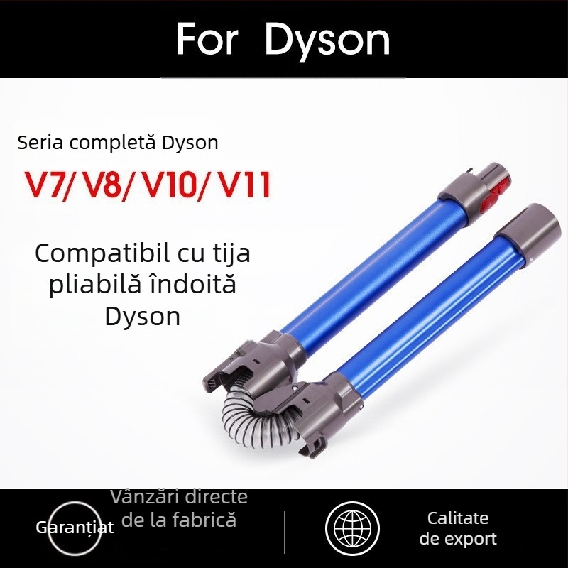Potrivit pentru accesoriile Dyson V7 V8 V10 V11, aspirator portabil, tub metalic din aluminiu, tijă pliabilă, flexibilă