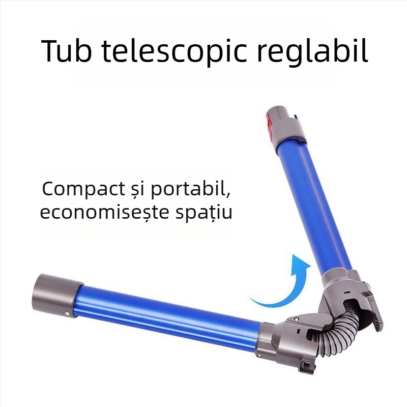 Potrivit pentru accesoriile Dyson V7 V8 V10 V11, aspirator portabil, tub metalic din aluminiu, tijă pliabilă, flexibilă