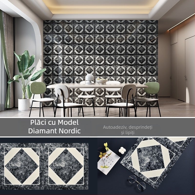 Autocolante de toaletă, impermeabile, autocolante de perete pentru baie, baie, cameră, perete deteriorat, ascunde urâtele autocolante pentru faianță, aluminiu, plastic, placă, tapet autoadeziv