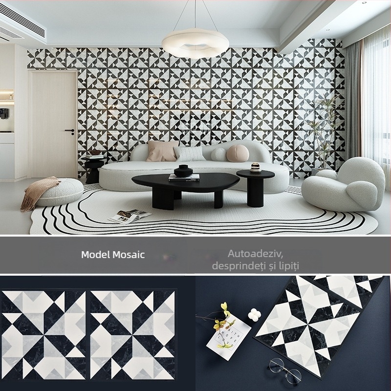 Autocolante de toaletă, impermeabile, autocolante de perete pentru baie, baie, cameră, perete deteriorat, ascunde urâtele autocolante pentru faianță, aluminiu, plastic, placă, tapet autoadeziv