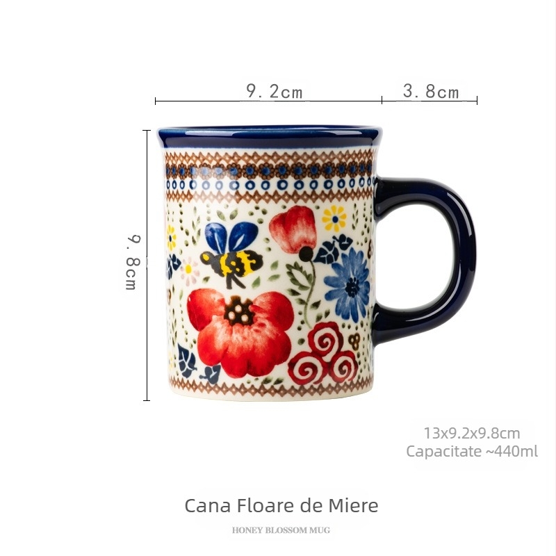 Cana ceramică poloneză Home Amazon Cuplu Cuplu Ceașcă de cafea Ceașcă de apă Ceașcă de mic dejun Ceașcă de ceai Ceașcă de cafea