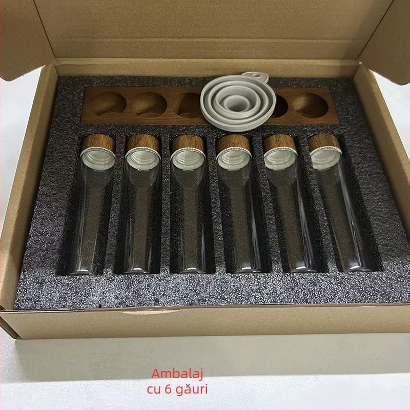 Sub-ambalaj pentru boabe de cafea, eprubetă din sticlă, nuc, suport de afișare, depozitare pentru un singur tub, set de cafea, borcan sigilat, sticlă de parfum