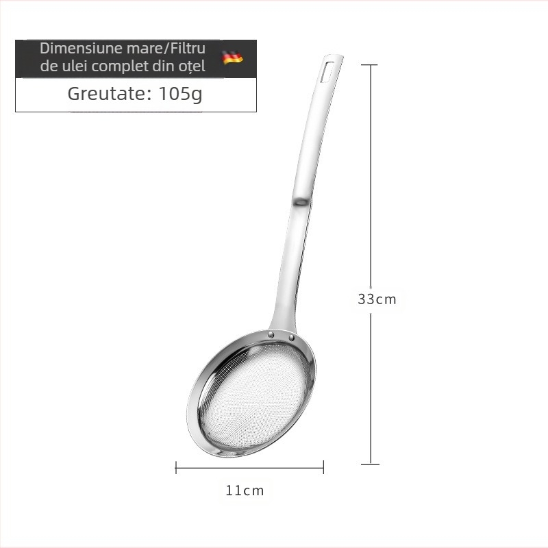 304 oțel inoxidabil grilă de ulei skimmer lingură de ulei filtru de lapte de soia sită bucătărie copt suc de uz casnic strecurătoare mică