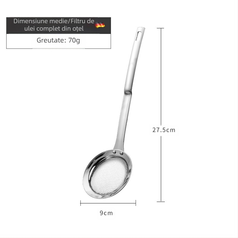 304 oțel inoxidabil grilă de ulei skimmer lingură de ulei filtru de lapte de soia sită bucătărie copt suc de uz casnic strecurătoare mică