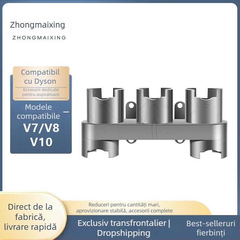 Potrivit pentru aspiratorul Dyson V6, suport de depozitare pentru capul de aspirare V7/V8, suport fără găuri V10/V11, accesorii fără cuie cu cinci găuri
