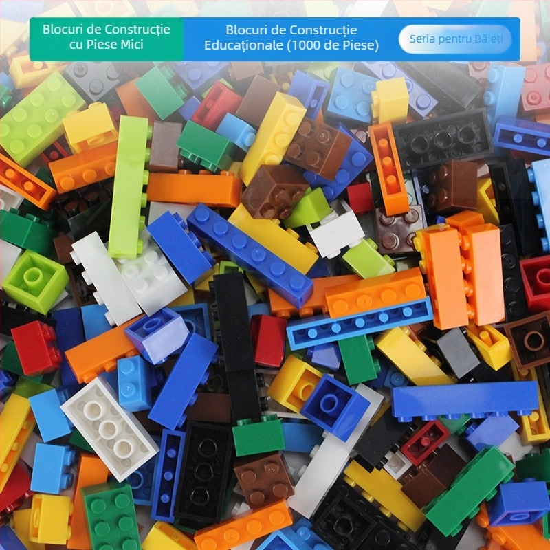 Blocuri de construcție cu particule mici în vrac, compatibile cu diverse mărci, jucării educaționale DIY pentru grădiniță, blocuri de construcție în vrac