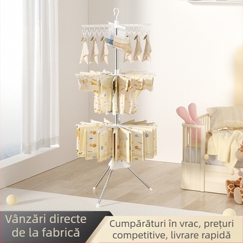 En-gros, suport de uscare pentru bebeluși, multifuncțional, în formă de copac, mobil, pentru balcon, suport pentru prosoape, suport pentru scutece multifuncțional pentru uscare pentru bebeluși
