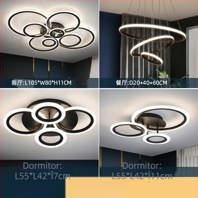 Lampă de tavan cu LED-uri moderne și simple, lampă de living pentru acasă, lampă de dormitor matrimonial, iluminat creativ, pachet personalizat de lampă pentru cameră