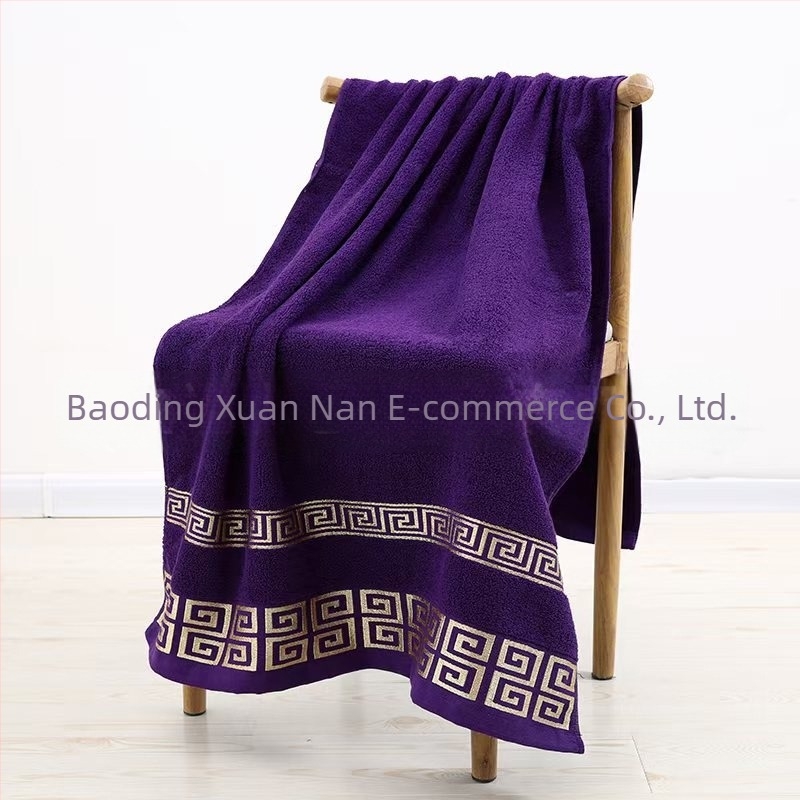 Prosop de baie din bumbac, din satin lat, jacquard, îngroșat, absorbant, cadou pentru hotel, prosop de plajă, prosop de baie din bumbac