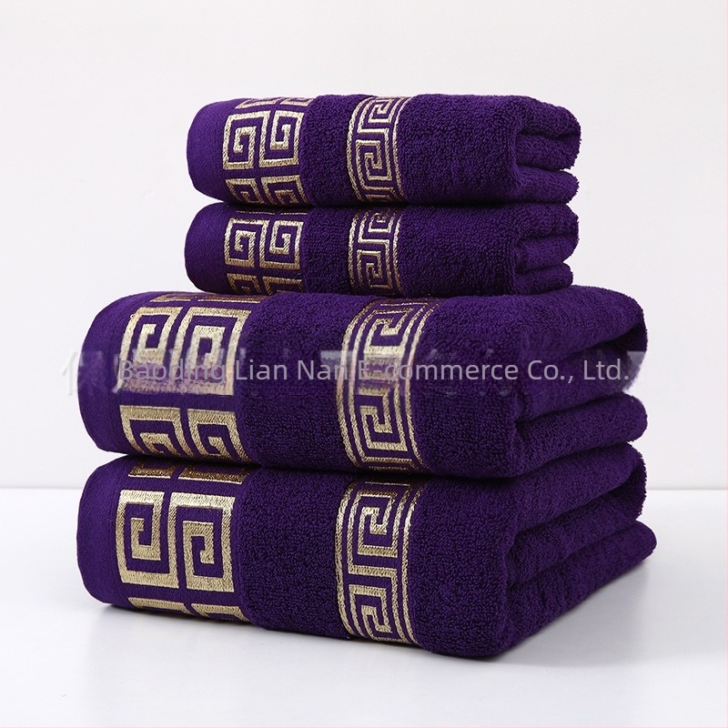 Prosop de baie din bumbac, din satin lat, jacquard, îngroșat, absorbant, cadou pentru hotel, prosop de plajă, prosop de baie din bumbac
