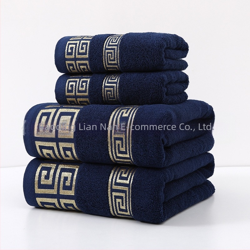 Prosop de baie din bumbac, din satin lat, jacquard, îngroșat, absorbant, cadou pentru hotel, prosop de plajă, prosop de baie din bumbac