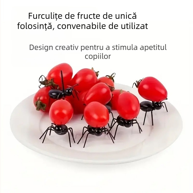 Furculiță de fructe cu desene animate pentru copii, vânzare fierbinte transfrontalieră, semn Bento, semn decor pentru gustare cu animale pentru copii, inserție de fructe