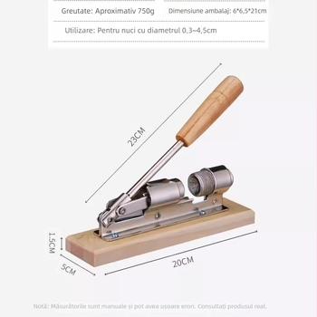 Yunfeng, mașină mecanică de galvanizare aurie, împinsă manual, clemă de nucă, dispozitiv de deschidere a nucii, clemă de nucă proaspătă, cereale integrale
