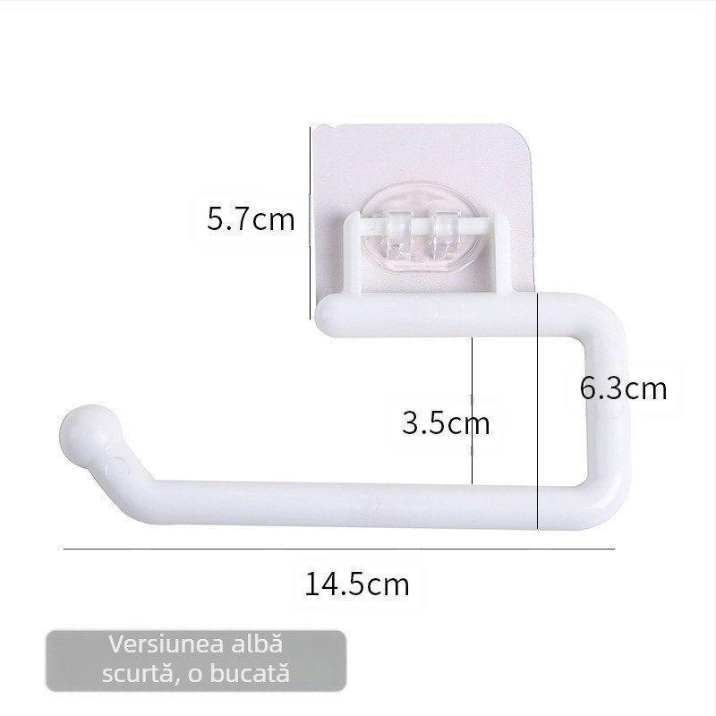 Suport pentru șervețele de bucătărie, fără perforații, pentru dulap, suport pentru role de hârtie, suport pentru depozitare, suport pentru folie de plastic pentru șervețele de bucătărie