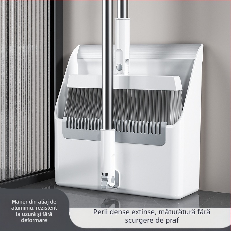 Mătură făraș costum combinație uz casnic măturare antiaderentă păr mătură pliabilă mare din aliaj de aluminiu lopată de gunoi