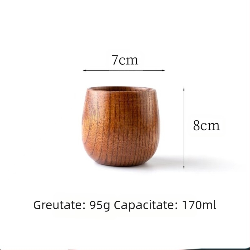 En-gros creativ natural din lemn mic burtă ceașcă veche vopsea clasică Ziziphus Spinosae ceașcă din lemn restaurant uz casnic Ziziphus ceașcă de ceai din lemn