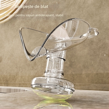 Blat de scurgere Non-Punch săpun cutie de uz casnic lumină lux ventuză săpun cutie baie săpun rack baie depozitare rack