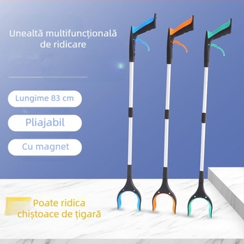 Clemă de gunoi pliabilă, cleme sanitare din aliaj de aluminiu transfrontaliere, clește sanitar, picker de gunoi, scule de picker, clemă lungă