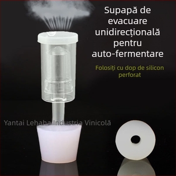 Supapa de reținere cu dop din silicon poate înlocui dopul de plută, dopul de sticlă de vin, dopul rezervorului de fermentație, dopul de fermentație secundară