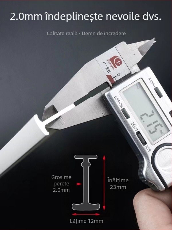 Roletă pentru șină de perdea, montată în partea superioară, tip cârlig, montată lateral, șină curbată, fereastră tip bay, glisieră dublă din aliaj de aluminiu, șină de ghidare silențioasă