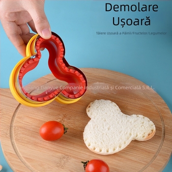 Mucegai de tăiat sandwich de buzunar, mucegai de pâine sandwich, mucegai de pâine prăjită, mucegai de biscuiți, cuțit de tăiat fructe și legume, costum de mucegai de embossare