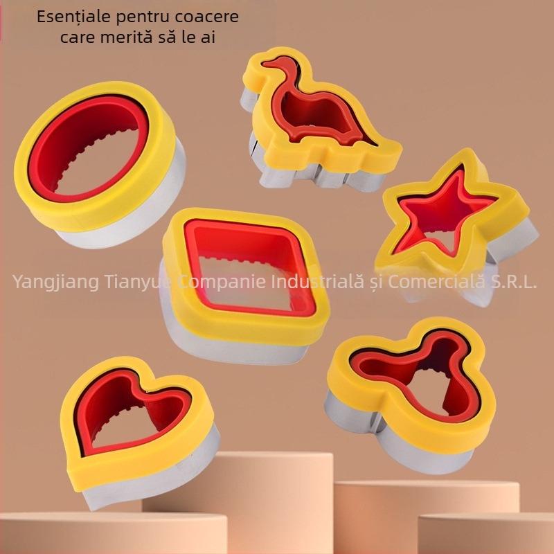 Mucegai de tăiat sandwich de buzunar, mucegai de pâine sandwich, mucegai de pâine prăjită, mucegai de biscuiți, cuțit de tăiat fructe și legume, costum de mucegai de embossare
