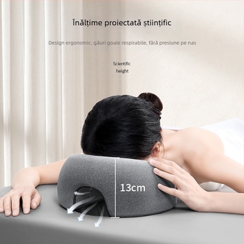 Pernă transfrontalieră Amazon pentru salon de înfrumusețare, pat de masaj, pernă specială, pat cu gaură pentru față, spumă cu memorie