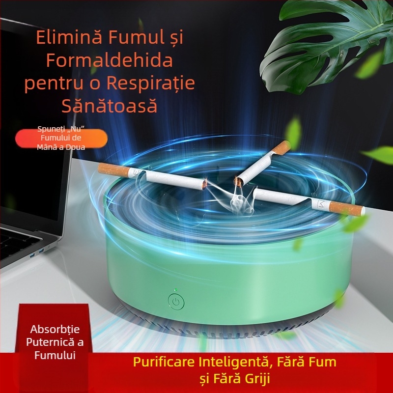 Scrumieră purificator de aer inteligent fum de mâna a doua fum fum fum interior living birou artefact de fumat