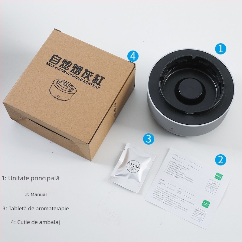 Scrumieră purificator de aer inteligent fum de mâna a doua fum fum fum interior living birou artefact de fumat