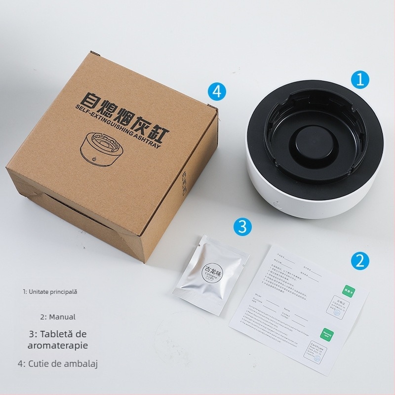 Scrumieră purificator de aer inteligent fum de mâna a doua fum fum fum interior living birou artefact de fumat