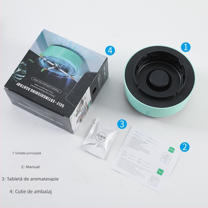 Scrumieră purificator de aer inteligent fum de mâna a doua fum fum fum interior living birou artefact de fumat