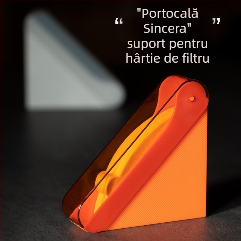Cutie de hârtie pentru filtru de cafea spălată manual, acrilică, rezistentă la praf, cutie de depozitare, suport pentru hârtie pentru filtru de urechi agățat, v60, în formă de evantai, universală, transport gratuit