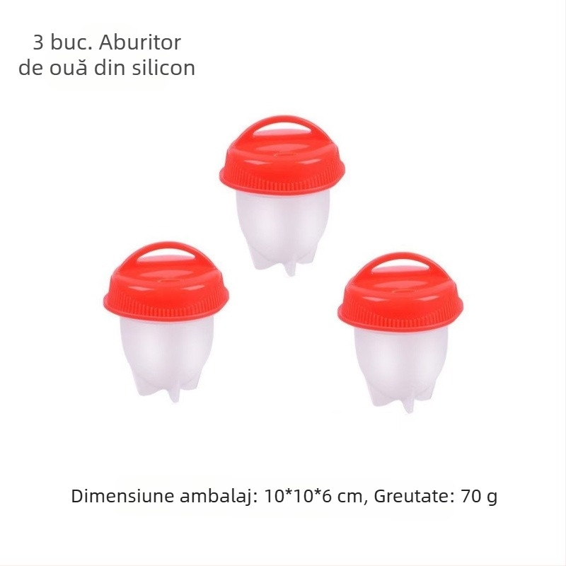 Gătitor de ouă transfrontalier, silicon antiaderent, abur pentru ouă, ceașcă de ouă la temperatură înaltă, creativă, cupă de ouă la abur, ustensile de bucătărie en-gros