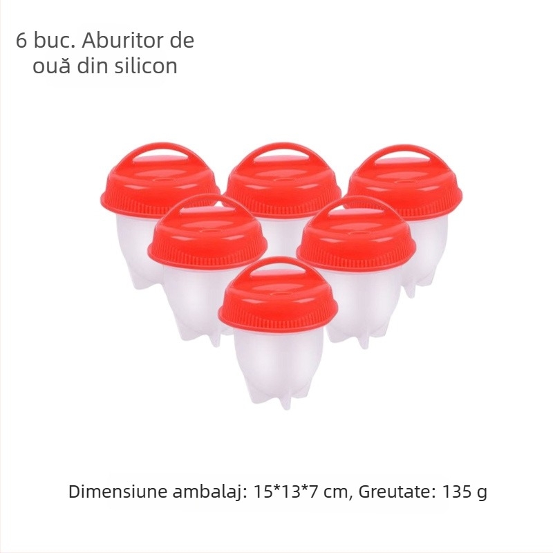 Gătitor de ouă transfrontalier, silicon antiaderent, abur pentru ouă, ceașcă de ouă la temperatură înaltă, creativă, cupă de ouă la abur, ustensile de bucătărie en-gros