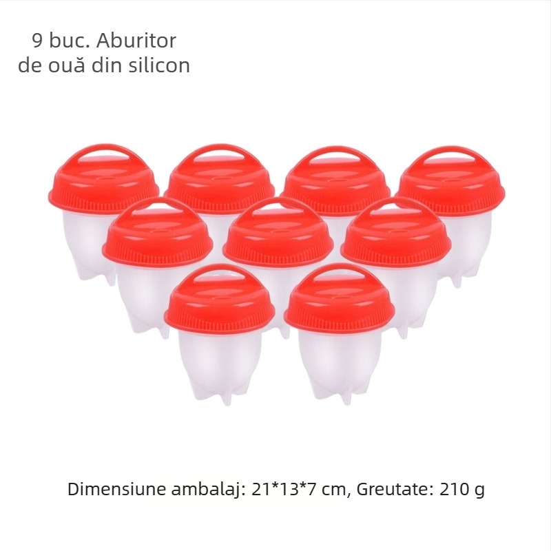 Gătitor de ouă transfrontalier, silicon antiaderent, abur pentru ouă, ceașcă de ouă la temperatură înaltă, creativă, cupă de ouă la abur, ustensile de bucătărie en-gros