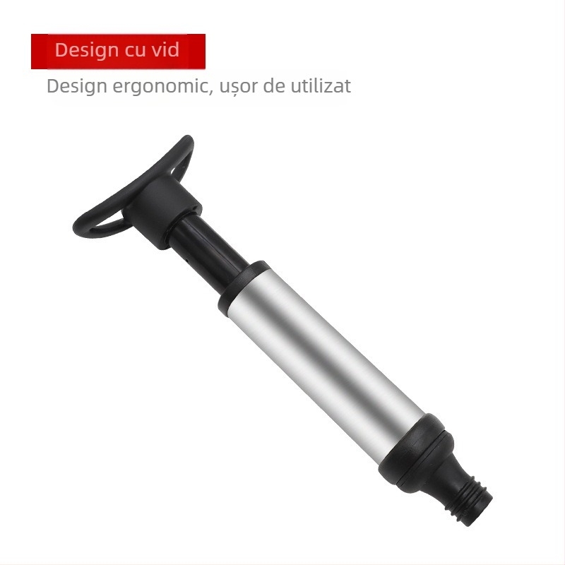 Dop de vin transfrontalier cu vid, pompă de aer din oțel inoxidabil, o pompă, două dopuri, dop de conservare în vid, dop de vin din silicon