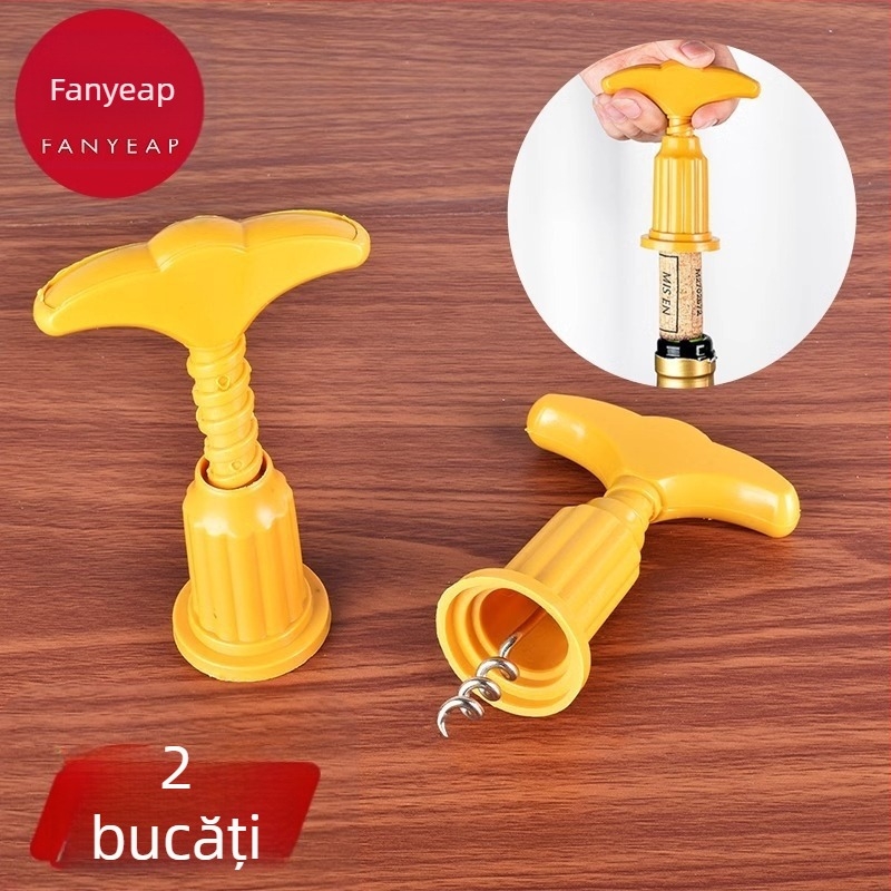 Livrare gratuită/Deschizător de sticle B1V - Deschizător de sticle două în unu pentru vin și bere, instrument multifuncțional de uz casnic