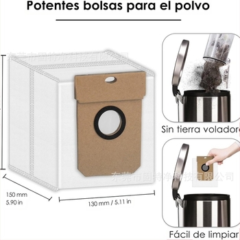Potrivit pentru conga11090/Haier H11/Yunmi Alpha3pro, sac de praf nețesut pentru robot de măturat