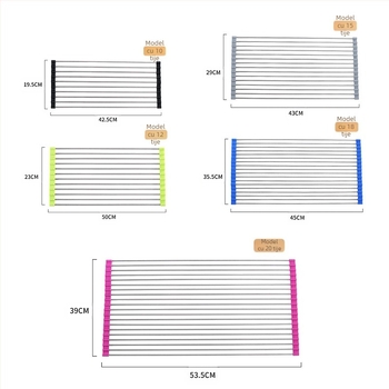 Suport de scurgere pliabil din oțel inoxidabil Amazon, chiuvetă pentru legume, raft de bucătărie pentru vase, raft de depozitare pentru scurgere