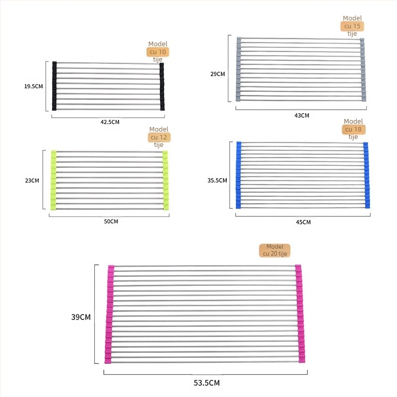 Suport de scurgere pliabil din oțel inoxidabil Amazon, chiuvetă pentru legume, raft de bucătărie pentru vase, raft de depozitare pentru scurgere