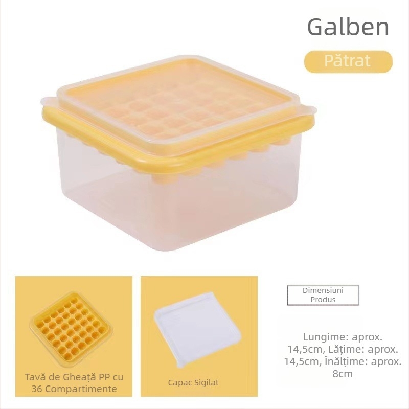 Kawashima House Ice Cube Mold Silicon Cub de gheață de mare capacitate Ice Cube de uz casnic Ice Box cu capac Frigider Ice Cube Frozen Artefact