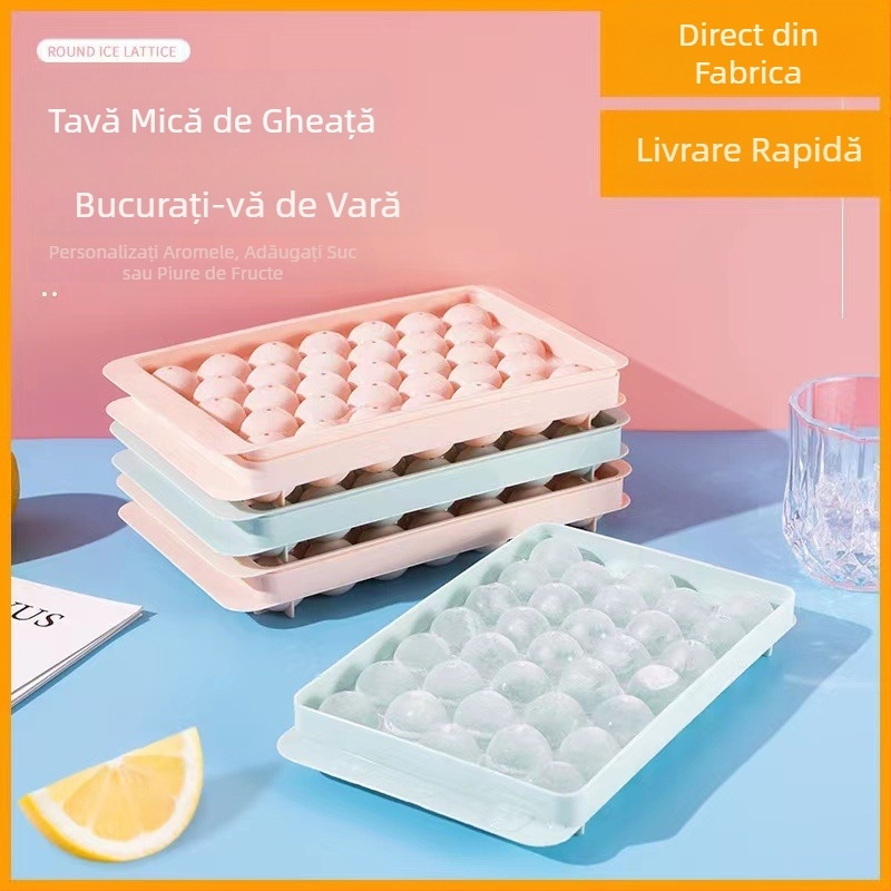 Kawashima House Ice Cube Mold Silicon Cub de gheață de mare capacitate Ice Cube de uz casnic Ice Box cu capac Frigider Ice Cube Frozen Artefact