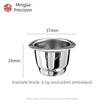 Capsulă de cafea Xiaomi Nespresso din oțel inoxidabil, compatibilă cu alte companii, cu capac reutilizabil din folie de aluminiu