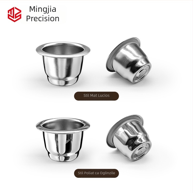 Capsulă de cafea Xiaomi Nespresso din oțel inoxidabil, compatibilă cu alte companii, cu capac reutilizabil din folie de aluminiu