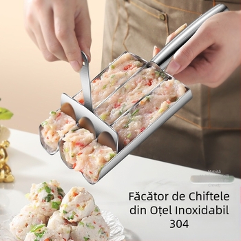 Fabrica de fabrică creativă 304 din oțel inoxidabil pentru gătit chiftele, lingură pentru creveți, oală fierbinte, magazin Sanlian Kitchen