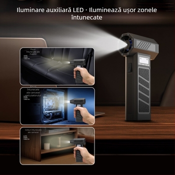 2025, ventilator transfrontalier pentru violență, micro-turbo, ventilator supraalimentat de mare viteză, uscător de păr cu colector de praf, tip uragan