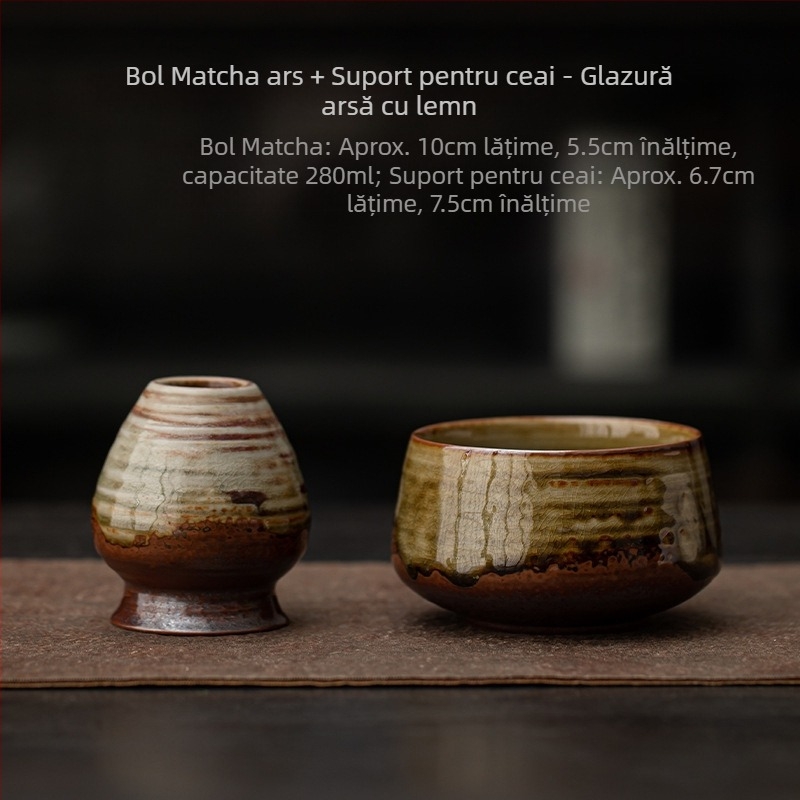 Stil japonez Cuptor Schimbare Retro Ceramică Matcha Bol Ceai Bol Ceai Loc Ceai Dinastia Song Loc Instrument