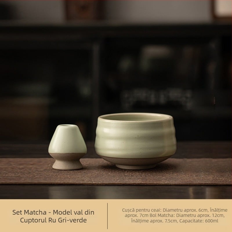 Stil japonez Cuptor Schimbare Retro Ceramică Matcha Bol Ceai Bol Ceai Loc Ceai Dinastia Song Loc Instrument